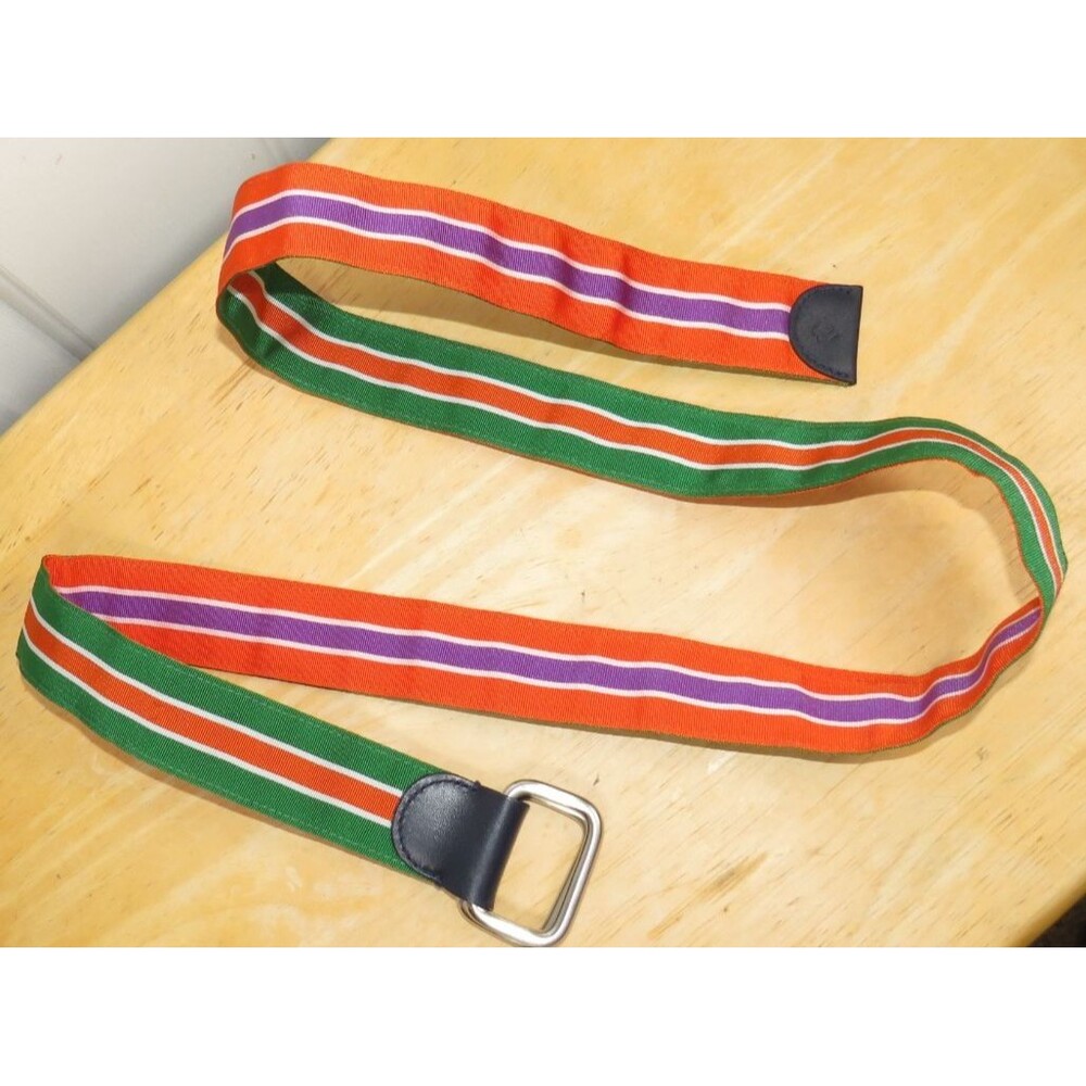 Brooks Brothers Grosgrain Social Primer Collection Reversible Ribbon Belt Medium